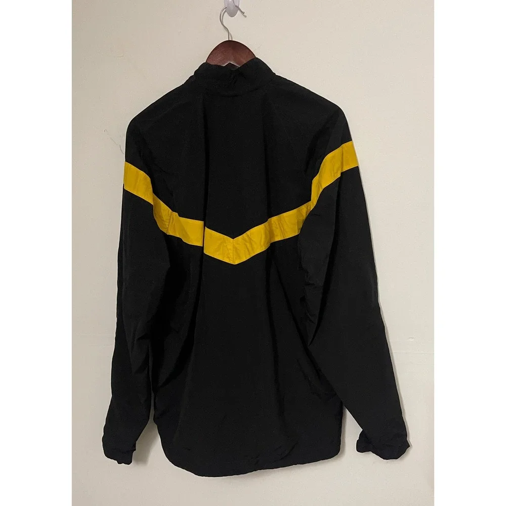 US Army APFU Physical Fitness Jacket Black Yellow Large Long 8415-01-623-8633